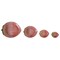 Hello Honey Hand-Painted Stoneware Strawberry Shaped Nesting Bowls, Pink and Green